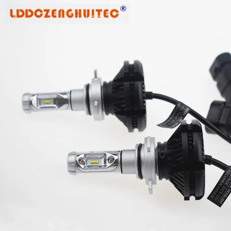Lddczenghuitec H4 H7 H11 9005 9006 H13 водить автомобиль Фары для автомобиля лампы 50 Вт 6000lm все в