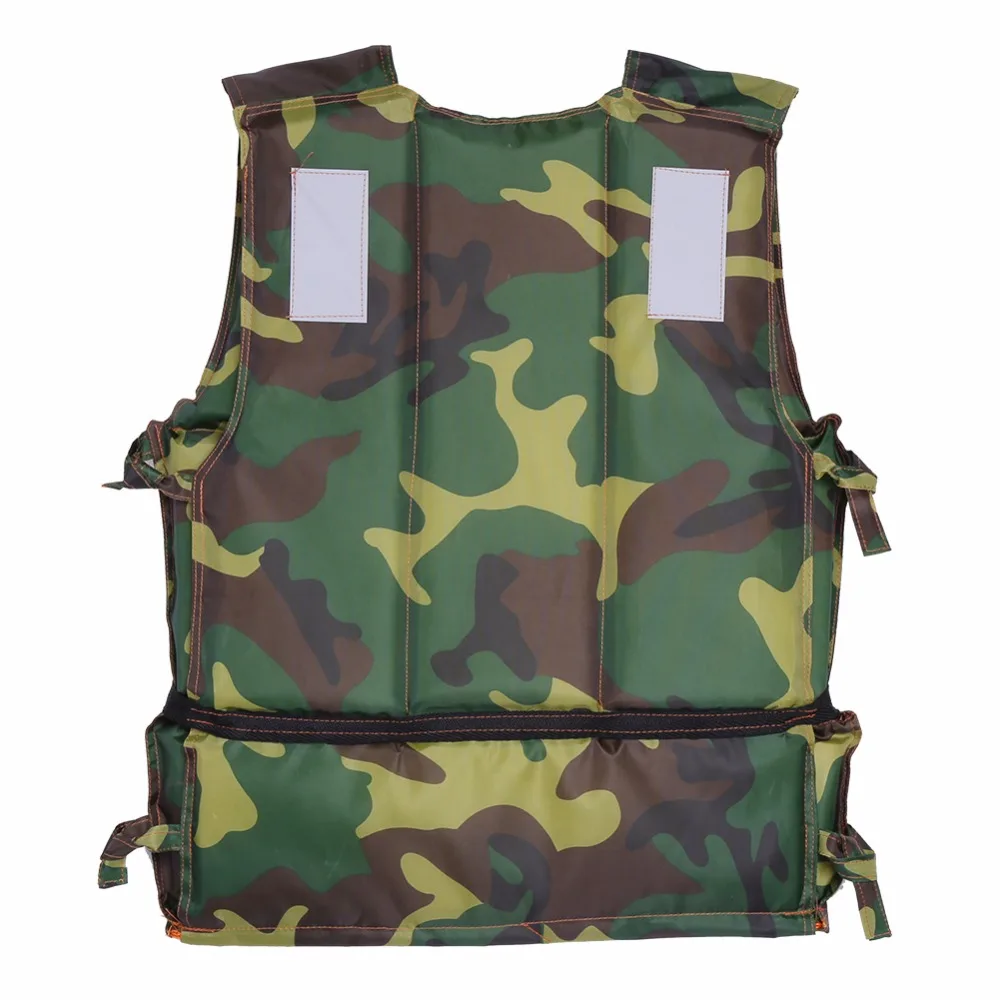Камуфляжный спасательный жилет для плавания на лодке взрослых из полиэстера с