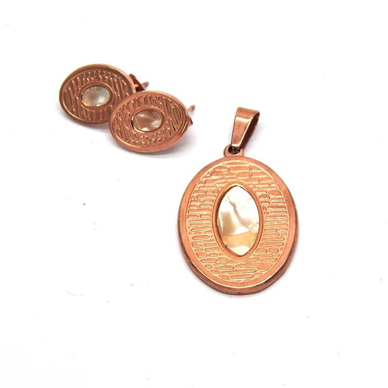 Оптовая продажа низкая цена наборы из нержавеющей стали розовое золото цвет