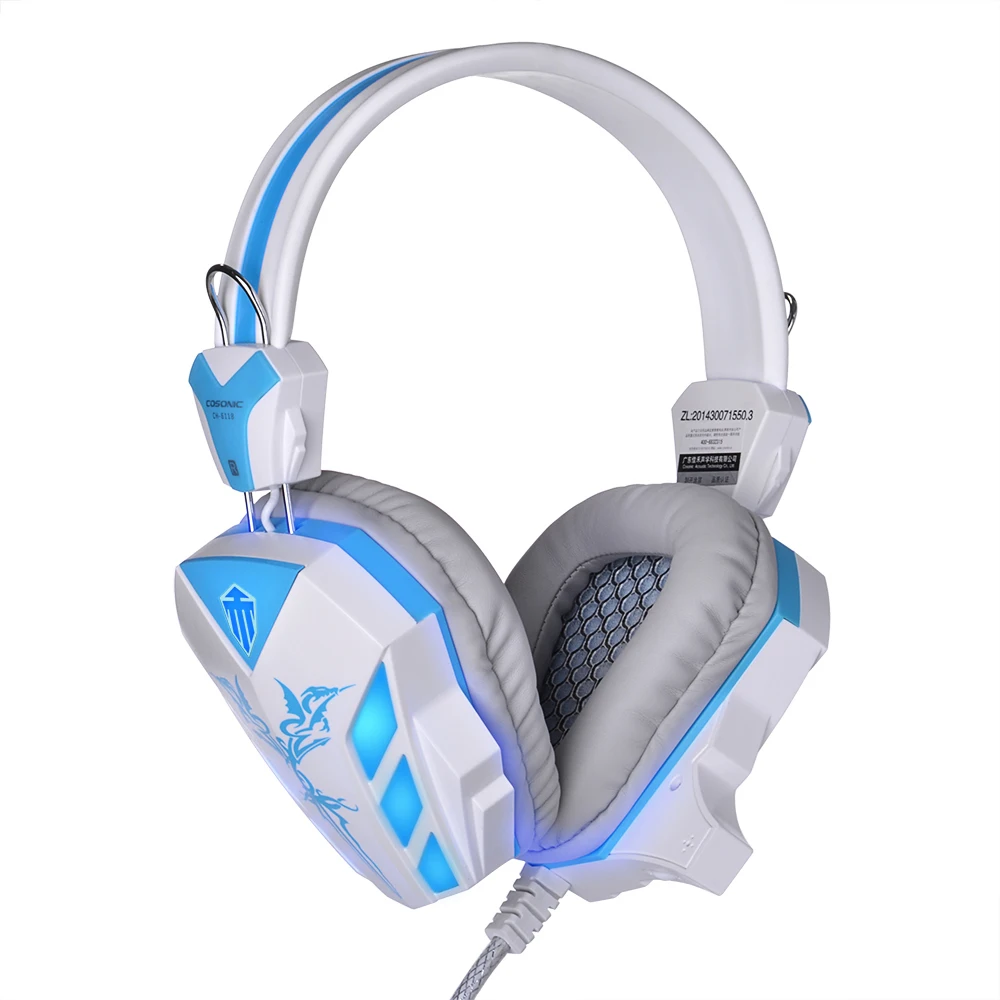 Hot Sale Cosonic CD-618 LED Light Gaming Headphone Hifi Stereo Game Headset Bass Earphone with Microphone for PC Gamer | Электроника
