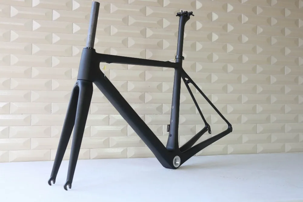 Супер легкая карбоновая рама для шоссейного велосипеда китайская T1000 без