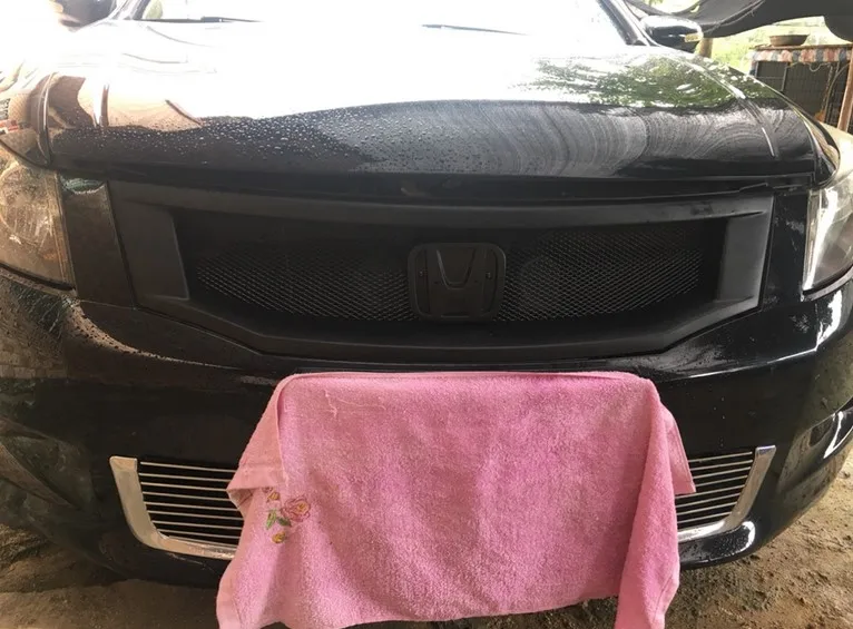 Черная полимерная решетка для решетки радиатора Модифицированная подходит Honda