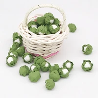 mini realistic handmade clay vegetables dollhouse miniatures cauliflower chinese cabbage for doll kitchen 5 pieces