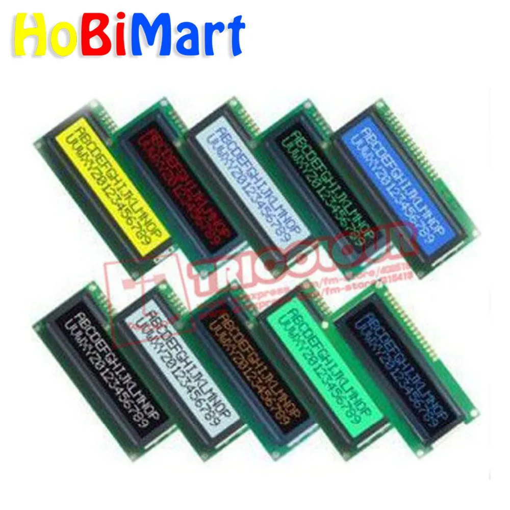 HoBiMart 1 * 1602A ЖК модуль 16x2 символьный дисплей черный экран белый персонаж подсветка