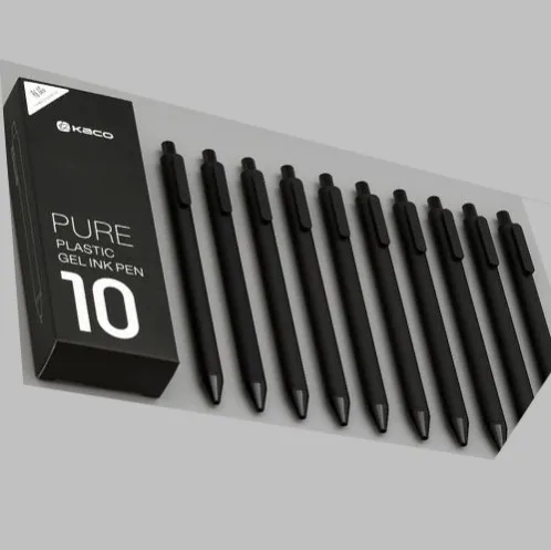 Xiaomi знак ручки 0,5 мм записи шариковая ручка прочный гелевая ручка 10 шт./компл. Японии черные чернила Заправка школьные Канцтовары, шариковая ручка - Цвет: 10PCS black