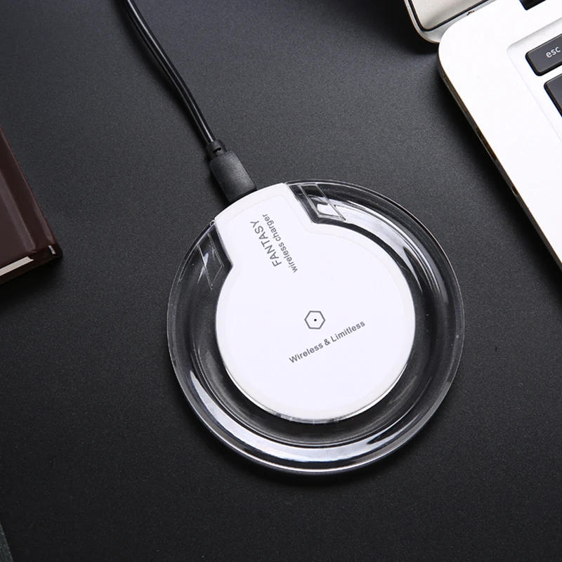 S GUARD мини Оригинальное Qi Беспроводное зарядное устройство USB зарядка Pad для iPhone X 8