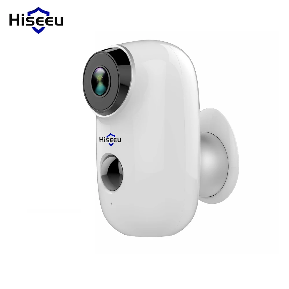Беспроводная ip камера Hiseeu C10 перезаряжаемая батарея CCTV безопасности PIR