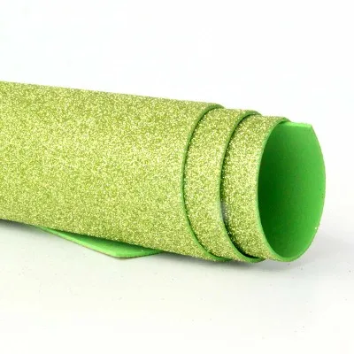 without glue A2/40 см* 60 см* 2 мм губчатая бумага сверкание блесток золото ручной работы foam paper Стикеры листов DIY украшения Xmas - Цвет: without glue