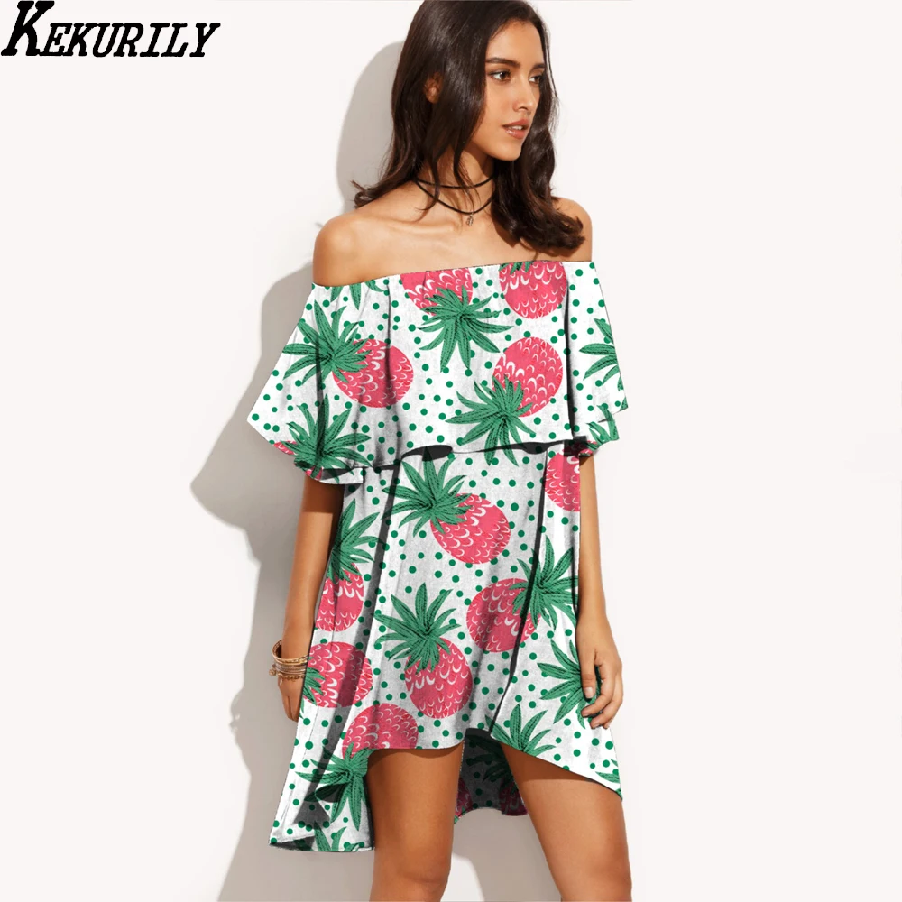 Boho футболка мини платье женские летние slash nech Бабочка рукавом нерегулярные с