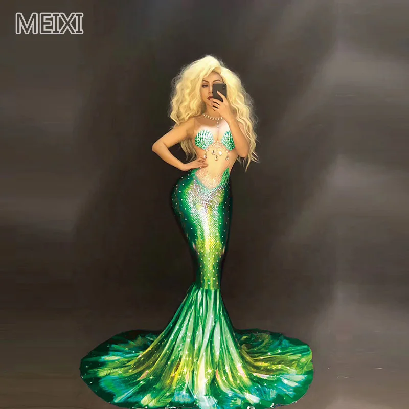 Платье принцессы русалки с жемчужными ракушками разы костюм для вечеринки в