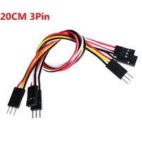 50pcslot dupont cables breadboard jumper wires cables 20cm 3pin 2 54mm for electronic diy starter kits