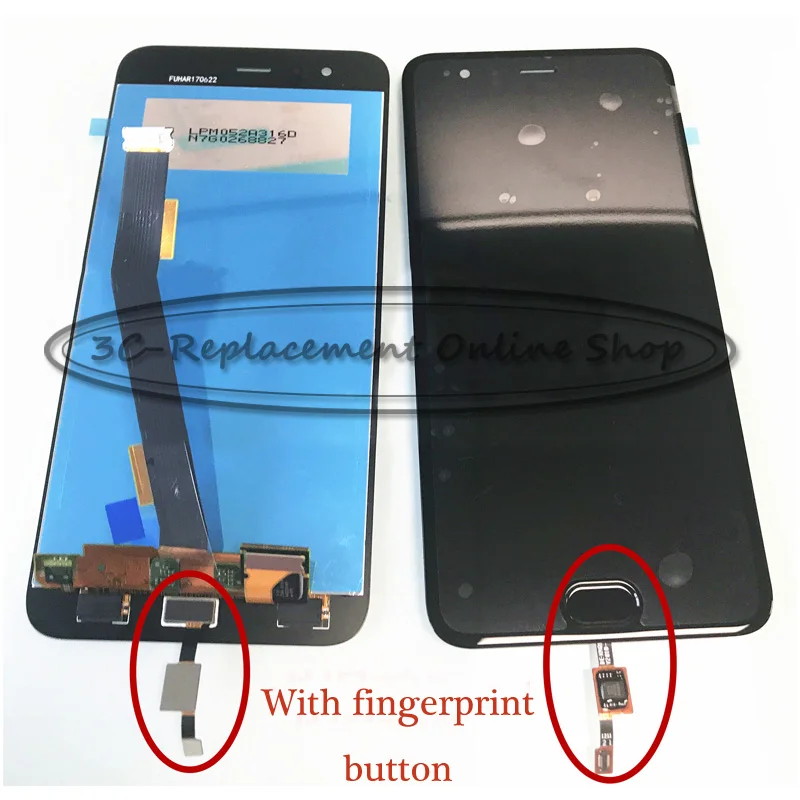 ЖК-дисплей для Xiaomi Mi6/Mi 6 MCE16 черный/синий/белый полный с сенсорным экраном и