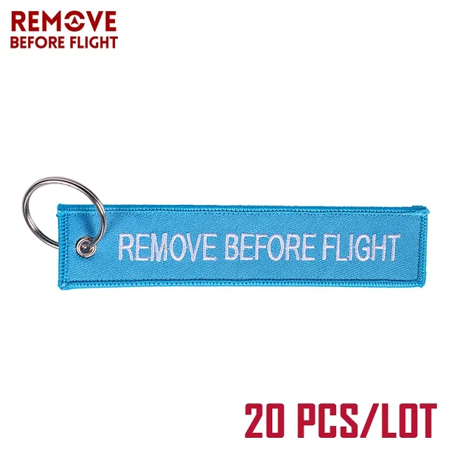 Светло-голубой Remove Before Flight Airworthy тег брелоки модный брелок для Авиации Теги OEM брелки Модные украшения 20 шт./лот - Цвет: Светло-голубой