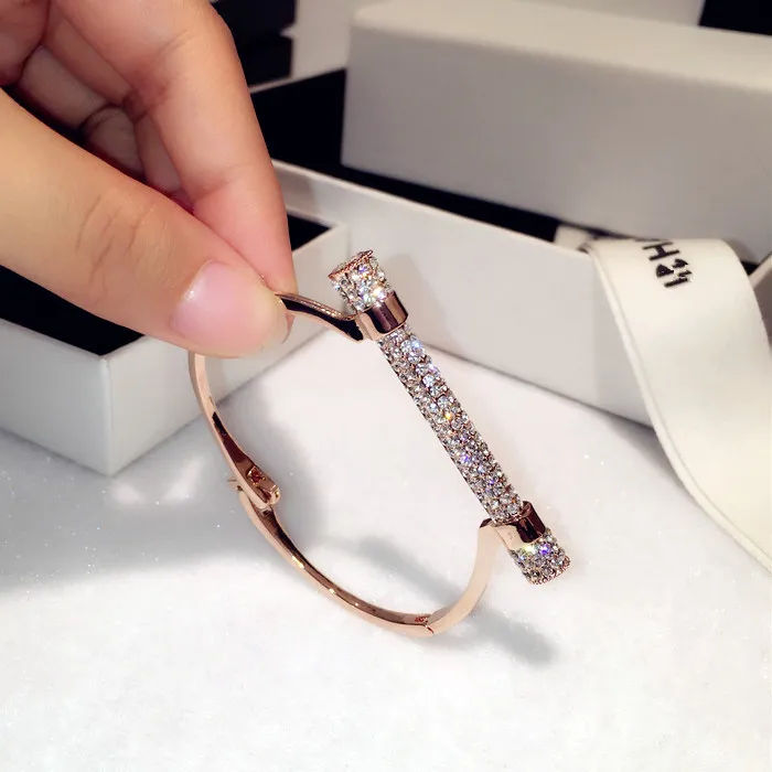 Wonlife Подкова Кристалл манжеты Браслеты для Для женщин Модные украшения бренд