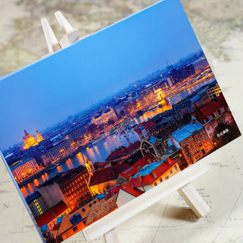 6 шт. в наборе Budapest Charm City красивый городской Набор открыток поздравительные