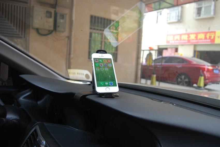 HOTR 360 Вращающийся Автомобильный держатель для телефона на приборной панели 120 мм, легкий зажим, подставка, держатель для телефона, универсальный gps дисплей, держатель в автомобиль