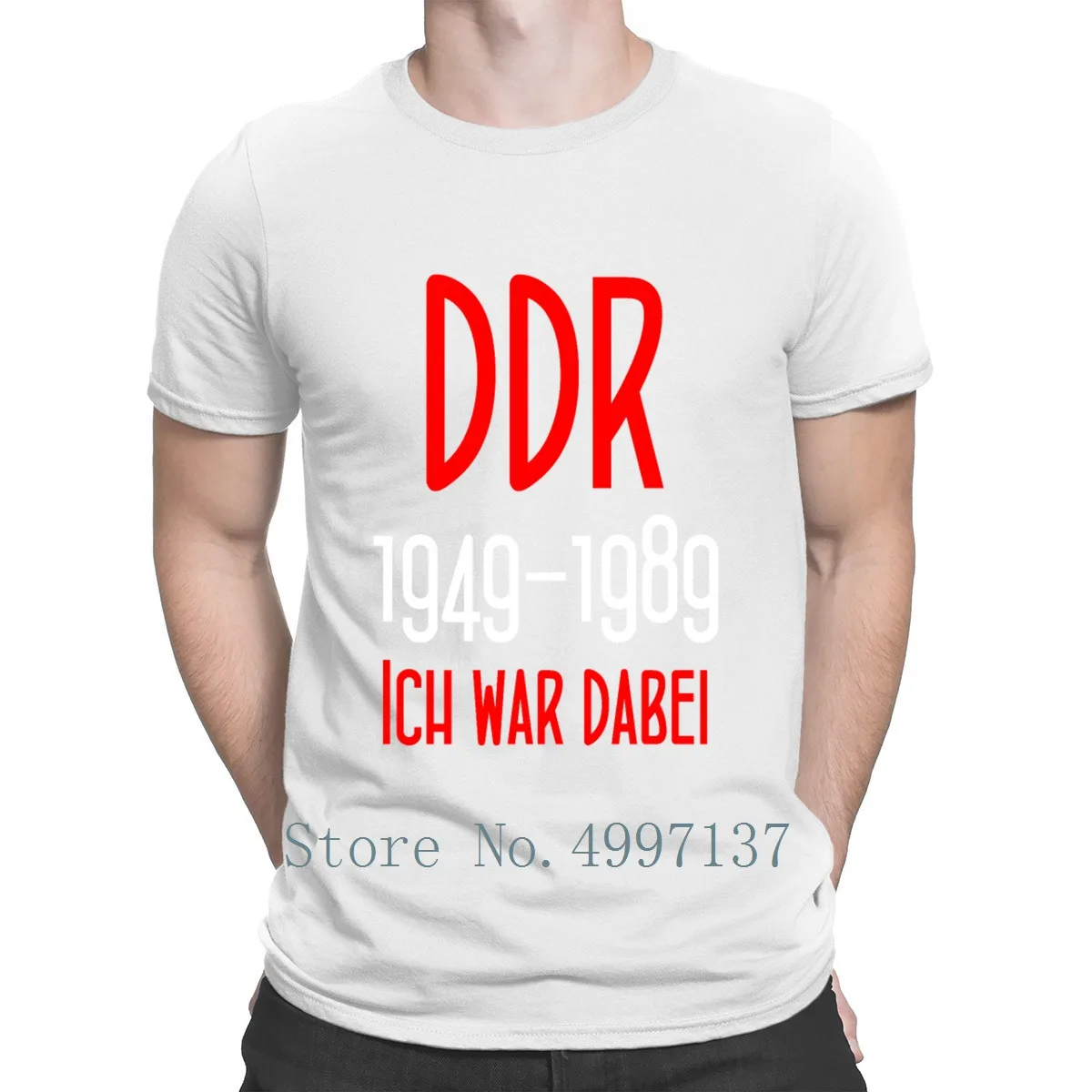 Футболка Ddr 1949 1989 Deutsche demokrматче понок летняя стильная графическая дышащая