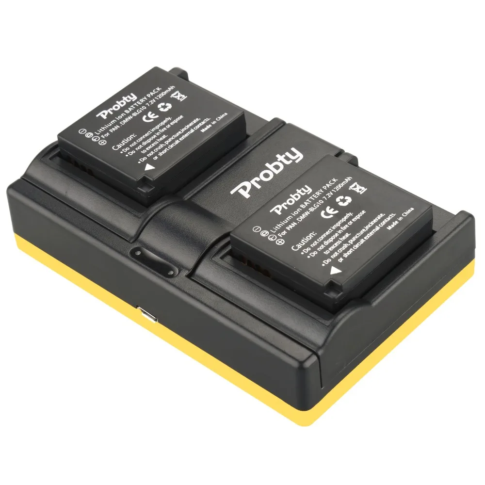Probty DMW BLG10 ДМВ USB Dual Зарядное устройство для цифрового фотоаппарата Panasonic Lumix DMC GF6 GX7