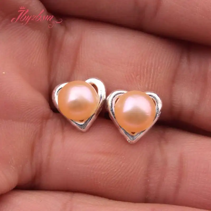 Женские серьги с натуральным круглым пресноводным жемчугом 6 мм|earrings fashion|earrings free