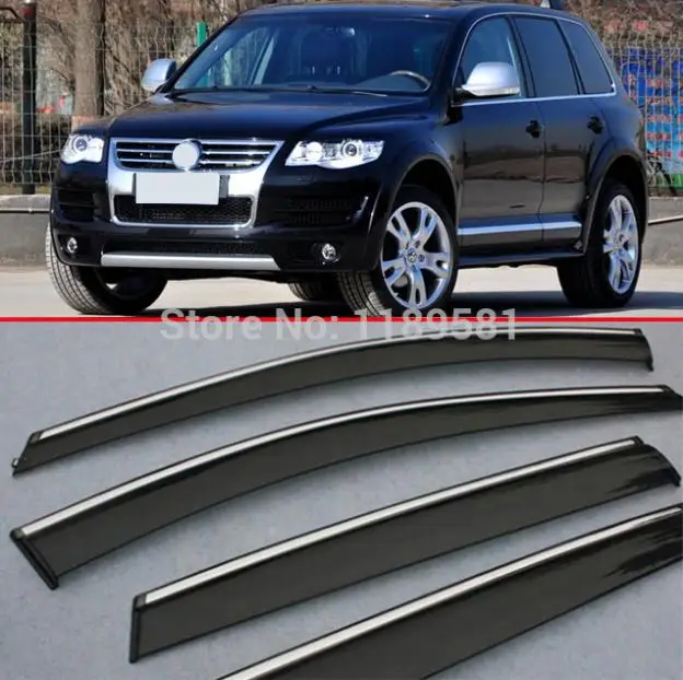 Ветровой отражатель для окон VW Touareg 2007 2010 козырек от дождя/солнца|deflector vent|vent