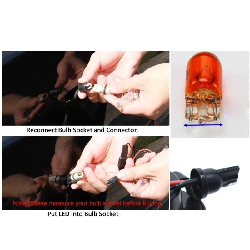 2XDynamic Car LED Side Marker Signal Lights Sequential Indicator lamp for Skoda Octavia 1U Seat Ibiza 6L Cordoba Toledo 1M Leon