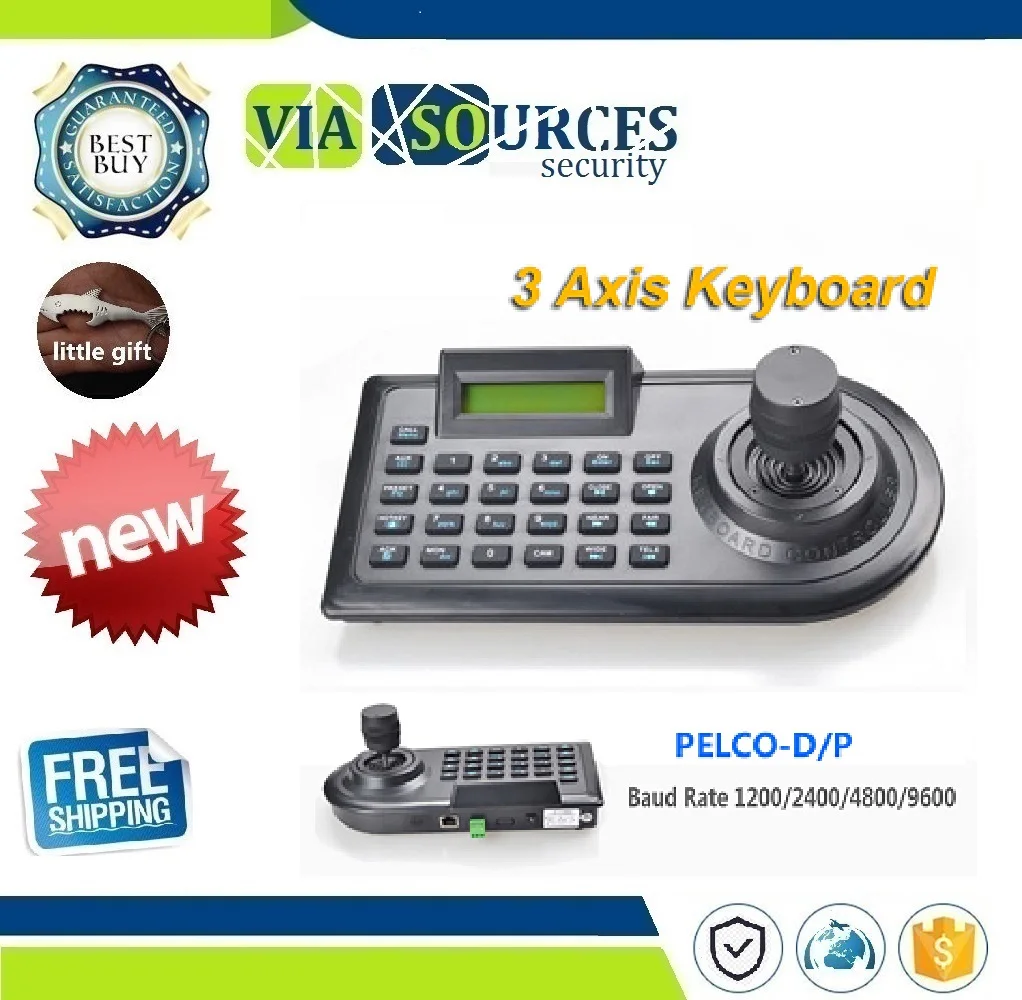 Безопасности 3D 3 оси джойстик с приводом наклона/поворота и увеличительным