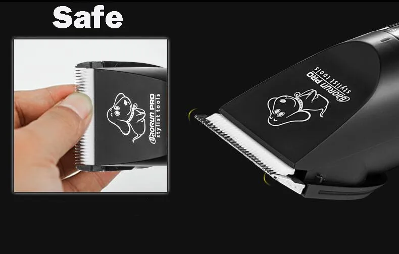 High Power 50W Professional Pet Dog Hair Trimmer Animal Grooming Clippers Cat Cutters Machine Shaver Electric Scissor AC Baorun