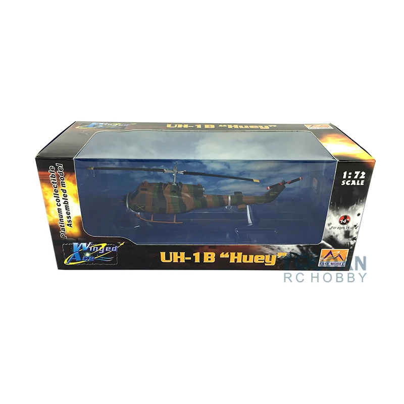 Easy Model 36910 1/72 U.S. Армия HU 1B вертолет кирпич красный самолёт Готовая модель TH07510