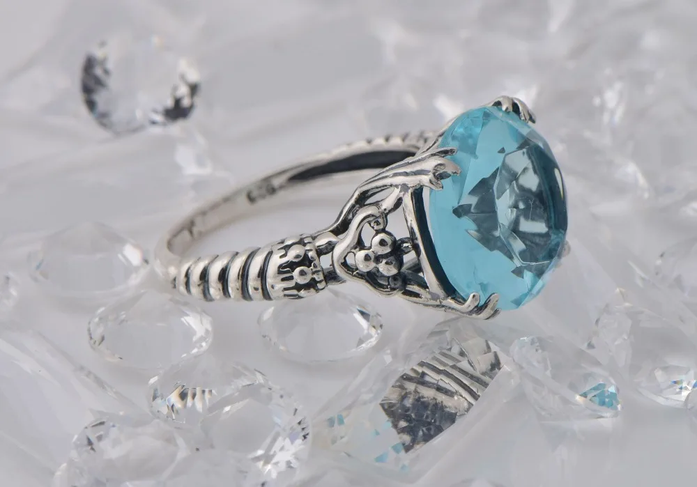 Женское кольцо на указательный палец из стерлингового серебра 925 пробы в стиле