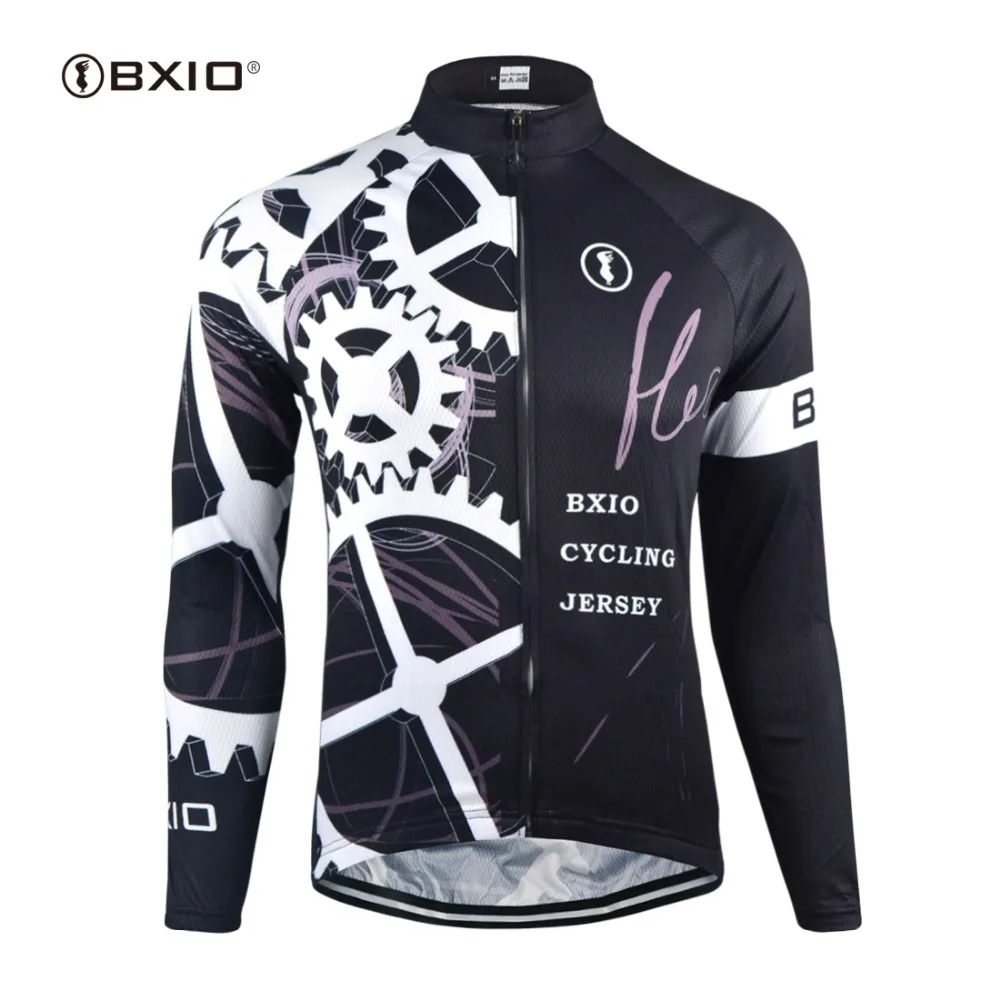 BXIO теплая Pro Зимняя Теплая Флисовая велосипедная футболка Ropa Ciclismo Mtb с длинным рукавом мужская велосипедная одежда 080-J