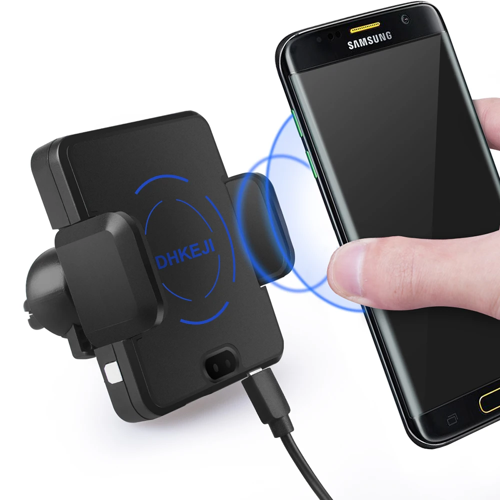 Samsung millet Универсальный Автомобильный кронштейн для телефона Беспроводное зарядное устройство клип Интеллектуальный Автоматический Инфракрасный датчик