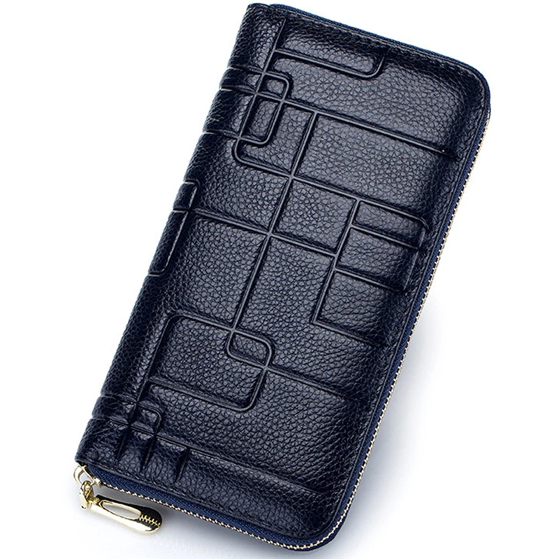 Женский кошелек HMILY из натуральной кожи Длинный дизайнерский Дамский бумажник на