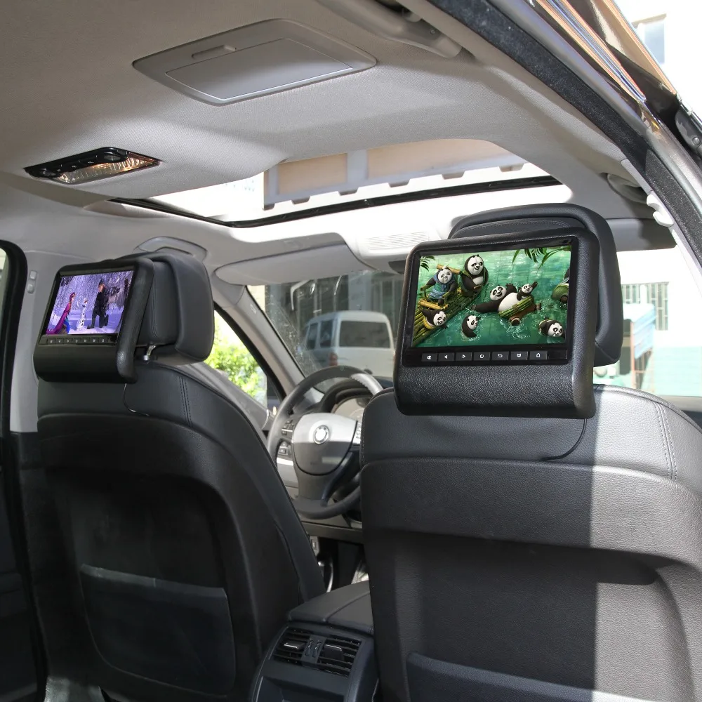 KOOLAND 9 дюймов в Автомобиль универсальный Активный Подголовник жк-монитор Dvd-плеер