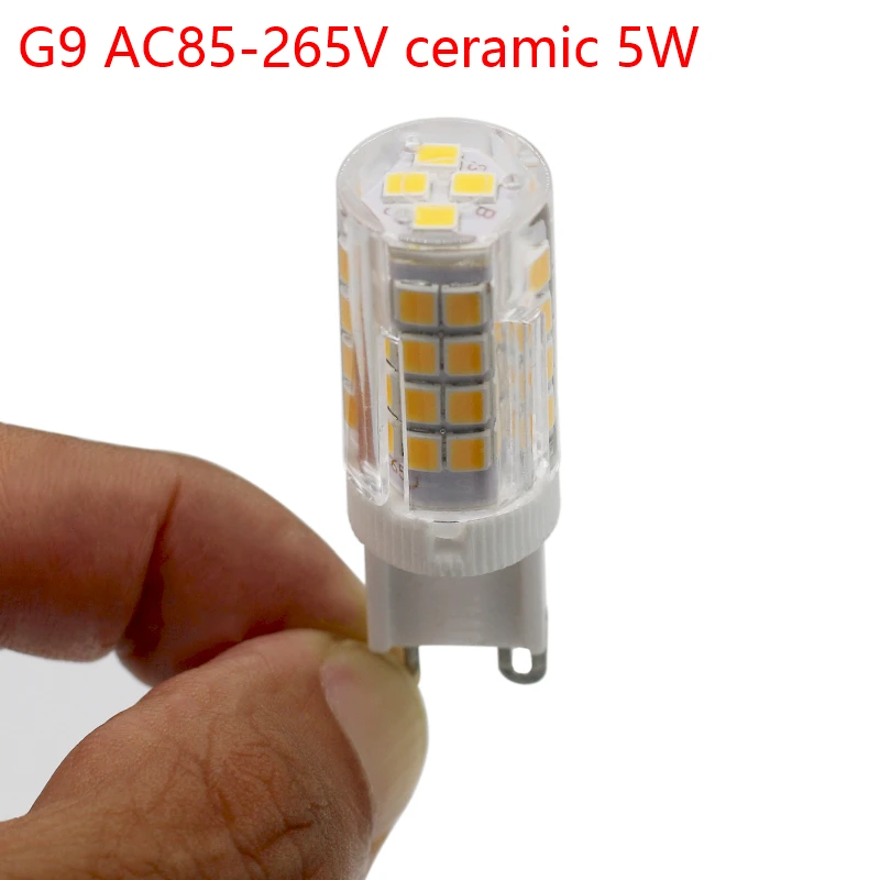 Новый G9 5 Вт AC85V 265V SMD2835 52 светодиода без мерцания заменить 60 галогенные