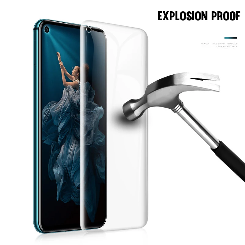 9D пленка для полного покрытия для huawei Honor 20 Pro защита для экрана Гидрогелевая Передняя пленка+ задняя пленка+ стекло для объектива камеры для Honor 20