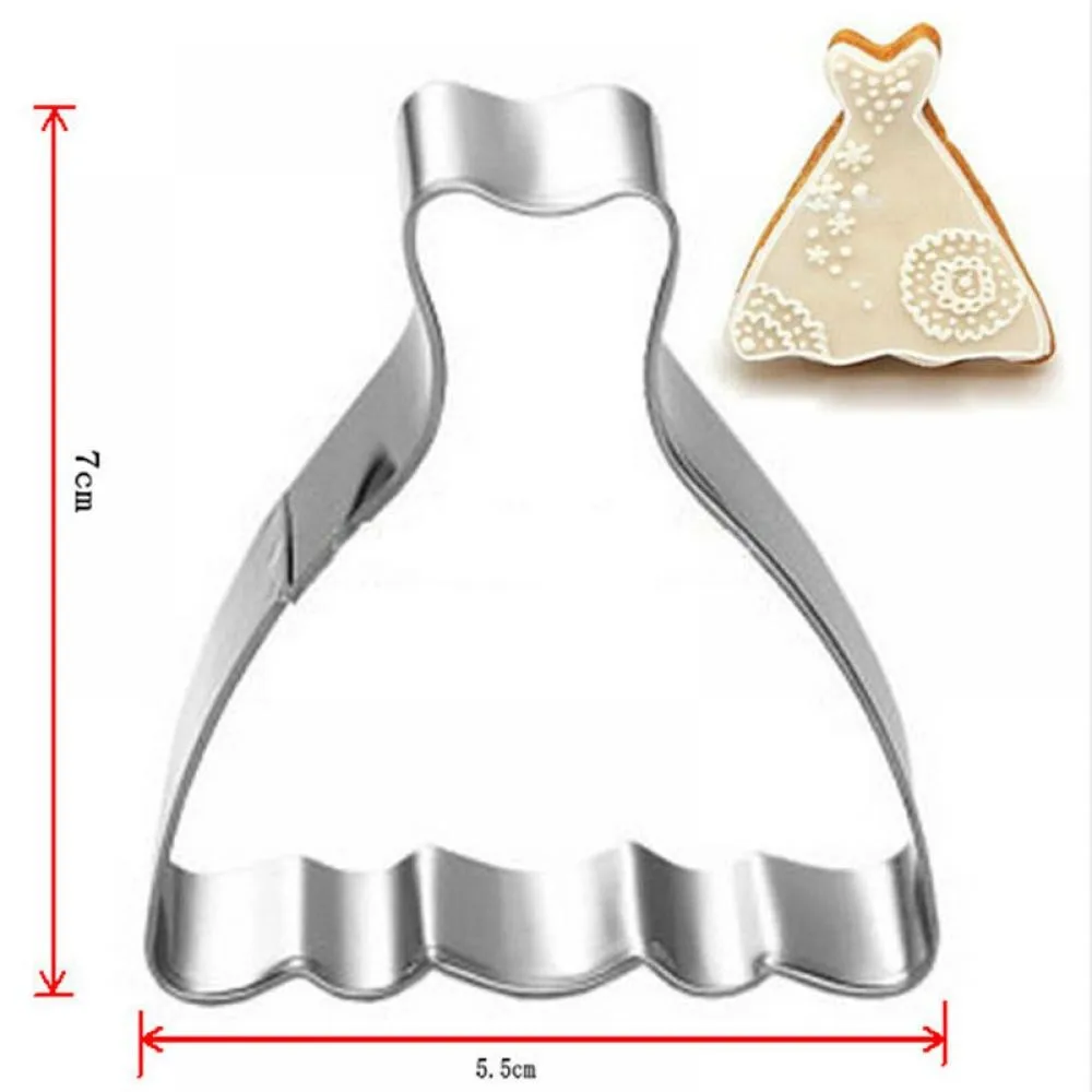 Бисквит Фондант для печенья и торта Форма платья форма выпечки Инструменты