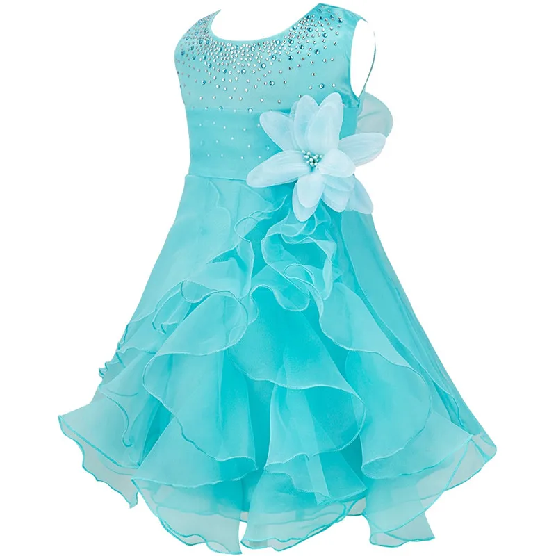 Платье на крестины для маленьких девочек; Пышное Платье; детское платье-пачка без рукавов; платье принцессы для дня рождения; платье для крещения; платье с цветочным узором для девочек