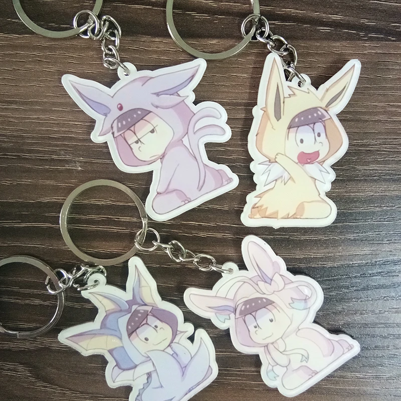 6 шт./компл. Аниме Osomatsu Сан Osomatsu персонаж Мацуно Карамацу Ichimatsu Portachiavi брелок для ключей