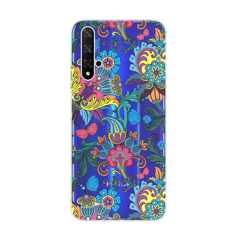 For Huawei Honor 20 Case Cover Soft Silicone Transparent Protector Phone Back Capa |