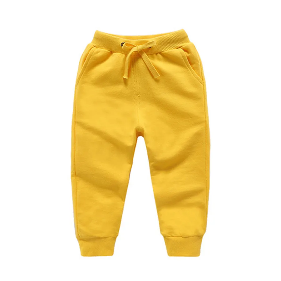 Модель 2019 года стильные детские длинные брюки однотонные повседневные осенне