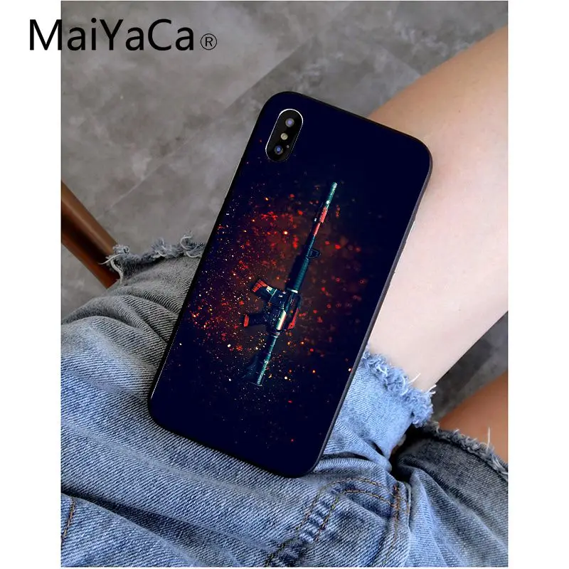 MaiYaCa Counter Strike cs go красочные милые телефон интимные аксессуары чехол для iPhone 5 5Sx 6 7 plus 8 X XS MAX XR