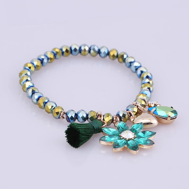 Женский браслет с бусинами кристаллами|bracelets for|bracelets for womenpulseras mujer |