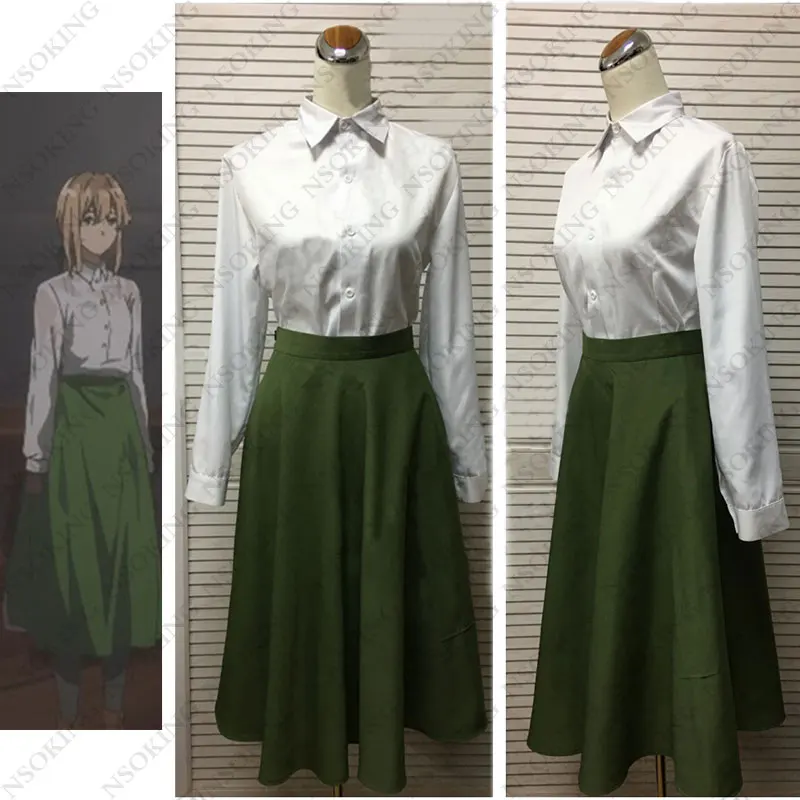Аниме юбка рубашка фиолетового цвета для косплея Evergarden|cosplay anime|anime cosplay costumesanime