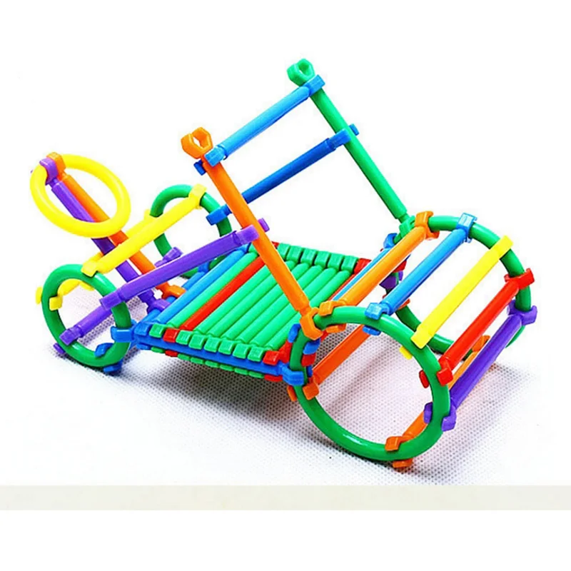 135 Pcs/Set Plastic Sticks Building Blocks Board Games for Children Adult Family Education Handmade DIY Toy Game Gift Toy|Настольные