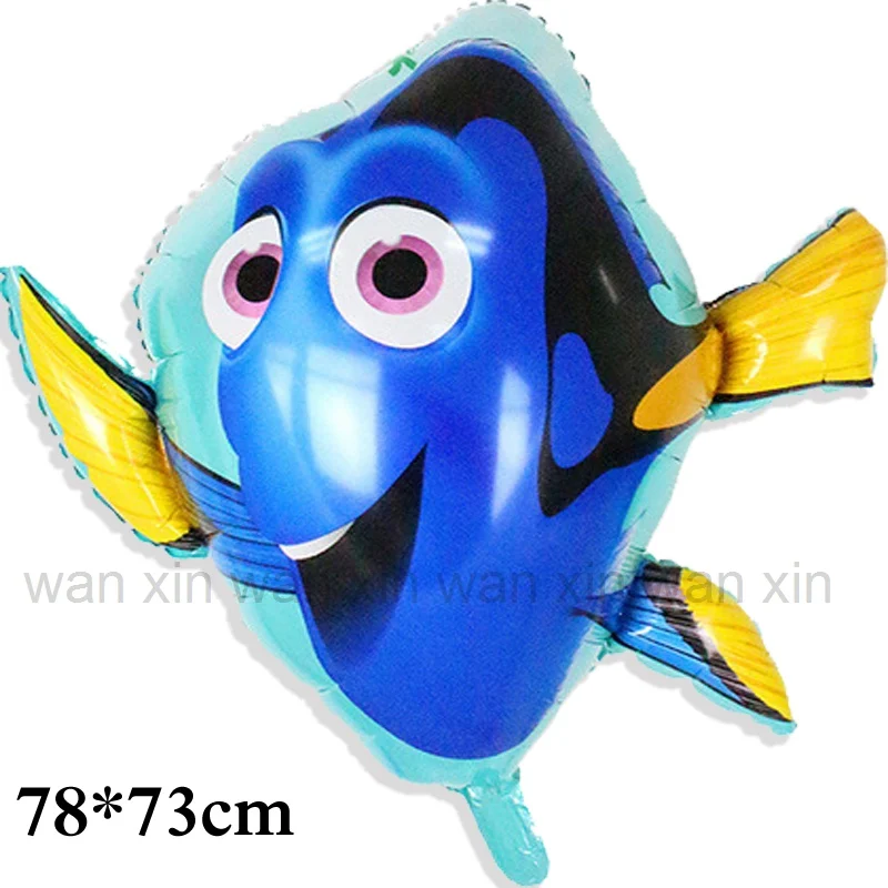 2pc dory 2 шт большой размер рыбы гелиевые шары нерегулярные Осьминог фольгированные шары Детские игрушки для детей подарок на день рождения вечерние шары - Цвет: 2pc dory