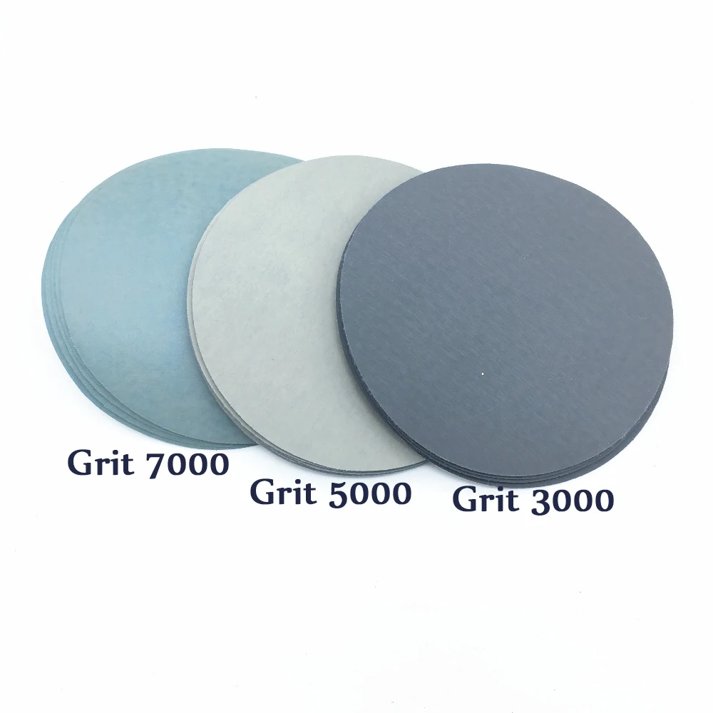 

30x125mm 5 1000/1500/2000/3000/5000/7000 Grit Sanding Discs Flocking Sandpaper