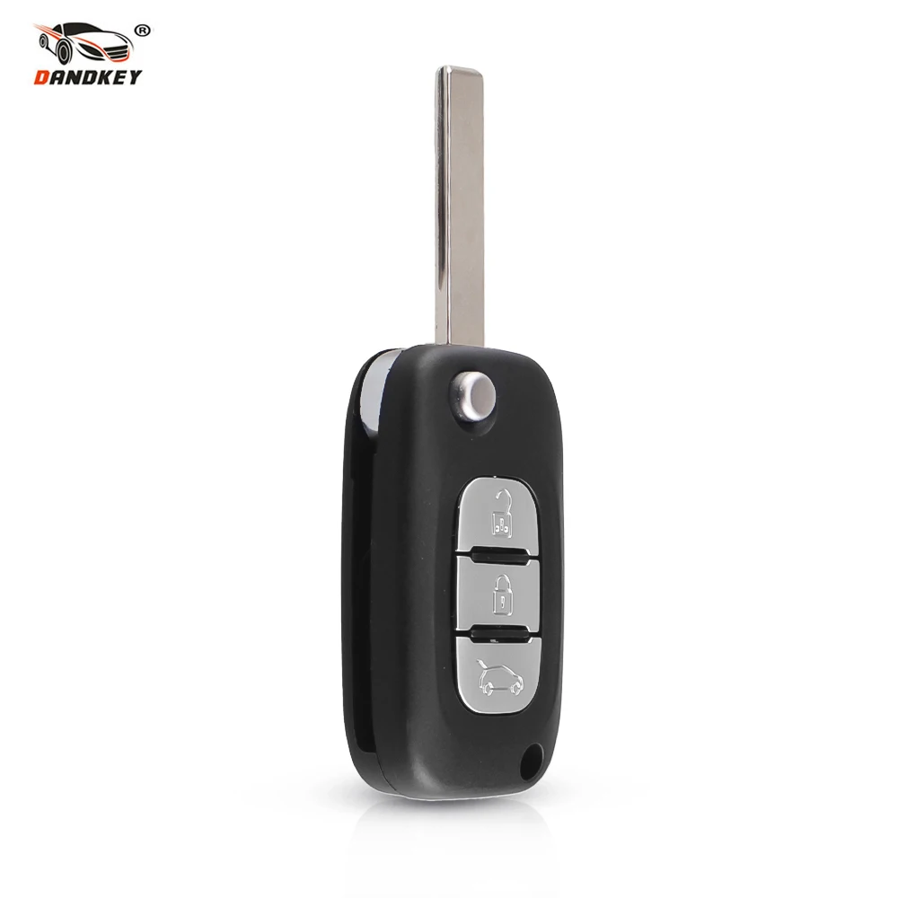 Dandkey 3 кнопки для Renault Clio Megane Kangoo Modus дистанционный Флип складной чехол ключа