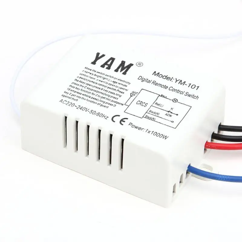 Беспроводной 1/2/3 способа 220V переключатель включения/выключения лампы дистанционного Управление переключатель приемник передатчик Аксессуары для светильник лампа высокое качество