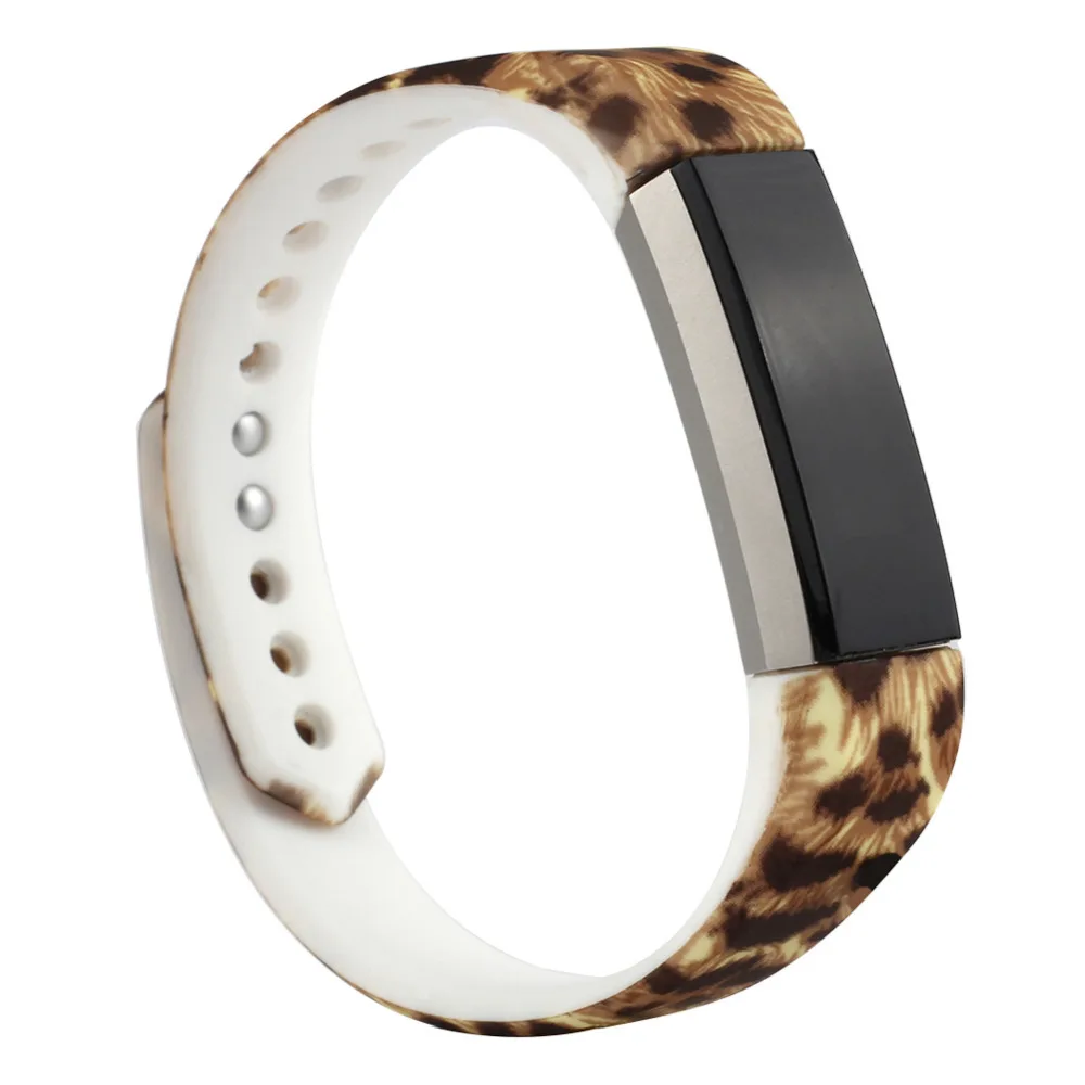 Сменный ремешок для fitbit Ace/Alta HR, силиконовый ремешок на запястье с металлической застежкой, цветочный дизайн, большой/маленький