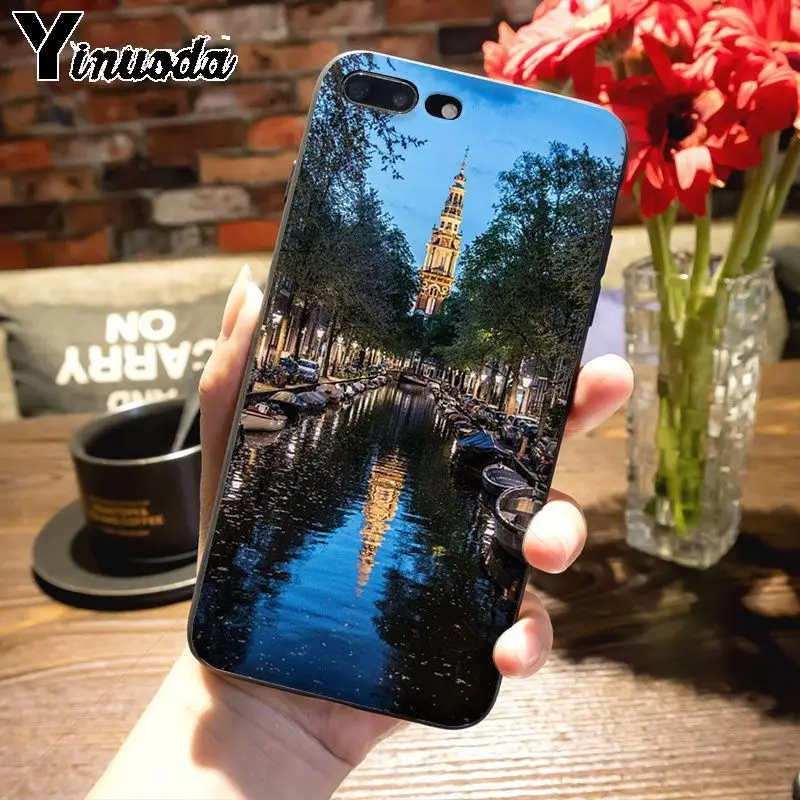 Изумительный чехол для телефона Yinuoda путешествие Амстердам Нидерланды iPhone 7plus X 6